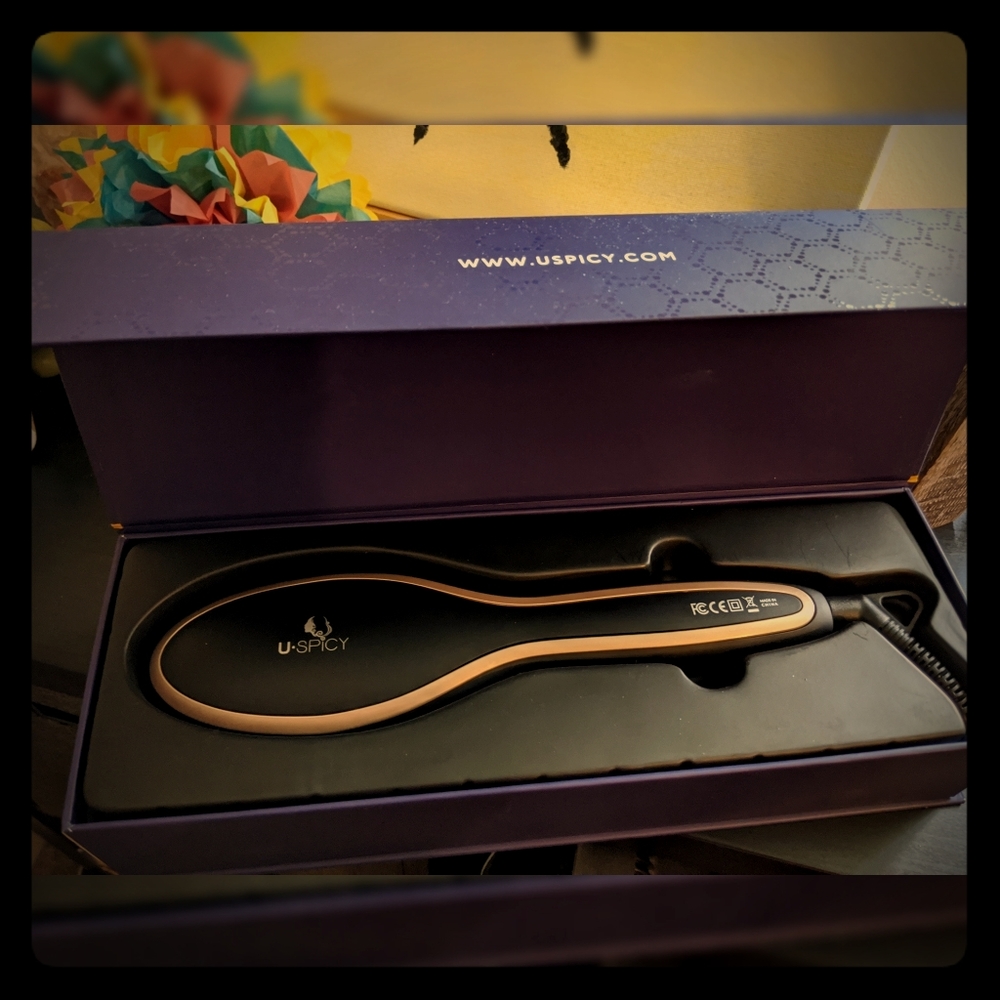 U-Spicy Hair Straightener Iron Brush